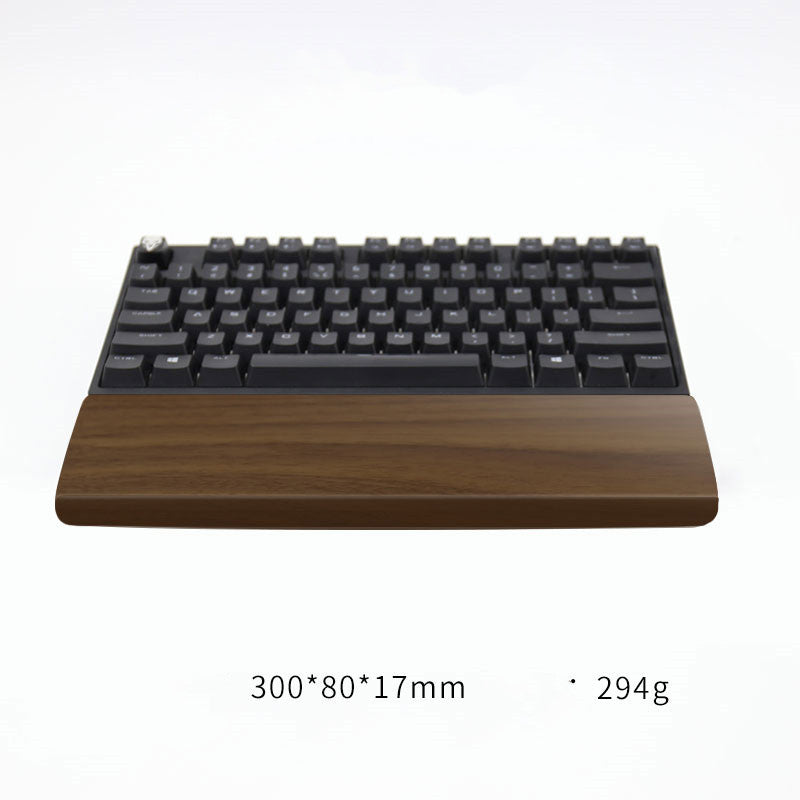 Ergonomic Solid Wood Wrist Rest for Mechanical Keyboard Home Office